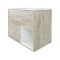 Badkamermeubel Set Hangend 80cm Licht Eiken Incl Wastafelmeubel + Toilet + Stortbak + Ombouw + Open Kast - Incl/excl LED - Hoxton