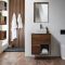 Hangend Wastafelmeubel 60cm met Open Plank | Keuze Afwerking, Opzetwastafel en LED-Verlichting | Hoxton
