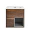 Hangend Wastafelmeubel 61cm met Wastafel en Open Plank | Keuze Afwerking, Wastafel en LED-Verlichting | Hoxton