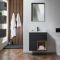 Hangend Wastafelmeubel 61cm met Wastafel en Open Plank | Keuze Afwerking, Wastafel en LED-Verlichting | Hoxton