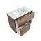 Wastafelmeubel Hangend 81cm met Wastafel en Open Plank | Keuze Afwerking, Wastafel en LED-Verlichting | Hoxton