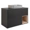 Hangend Wastafelmeubel 100cm met Open Plank Incl. Opzetwastafel | Keuze Afwerking Meubel | Keuze Wastafel | Optie LED-Verlichting | Hoxton