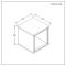 Wandkast Open Modern 30cm x 30cm | Keuze Afwerking | Optie voor LED-Verlichting | Hoxton