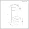 WC-Ombouw Hoekmontage Modern met Reservoir en Exton Staand Toilet | Keuze Afwerking | Cluo