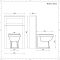 Toilet Staand met WC-bril, Stortbak en Ombouw 50cm Lichtgrijs | Warwick