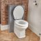 Toilet Staand met WC-bril, Stortbak en Ombouw 50cm Lichtgrijs | Warwick