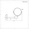 Ronde Scheerspiegel Wandmontage Modern - Chroom | Como