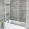 Badschuifwand 2-Delig 170cm x 140cm Chromen Profiel | Portland
