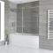 Badschuifwand 2-Delig 170cm x 140cm Chromen Profiel | Portland
