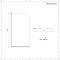Badwand Afgerond Draaibaar 80cm x 140cm Gepolijst Aluminium Profiel | Portland