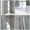 Badwand Afgerond Draaibaar 80cm x 140cm | Keuze Afwerking
