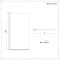 Badwand Rechthoekig 6mm Dik Veiligheidsglas 140cm x 80cm Gepolijst Aluminium Profiel | Portland