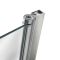 Badwand Afgerond Draaibaar 80cm x 140cm Gepolijst Aluminium Profiel | Portland