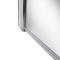 Badwand Afgerond Draaibaar 80cm x 140cm Gepolijst Aluminium Profiel | Portland