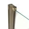 Badwand Gehoekt Draaibaar 80cm x 140cm Antiek Messing Profiel | Alama