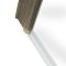 Badwand Gehoekt Draaibaar 80cm x 140cm Antiek Messing Profiel | Alama