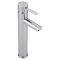 Opzetwastafel Rond Diameter 32cm Wit met Verhoogde Wastafelmengkraan Chromen | Ashbury