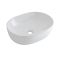 Opzetwastafel Ovaal 48cm x 35cm Wit met Verhoogde Wastafelmengkraan Chromen | Otterton