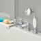 4-gats Badmengkraan en Handdouche Klassiek Steel Handvat | Kies de Afwerking | Elizabeth
