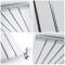 Design Radiator CV Verticaal (Enkel Paneel) Modern 160cm x 35,4cm - Zilver | Sloane