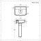 Duoblok Toilet en Wastafel 60cm met Zuil Wit | Sandford