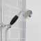 Douchekolom Klassiek Opbouw 2-Greeps 2-Weg Thermostatisch Douchekop 19cm Rond Handdouche Chroom en Zwart | Elizabeth