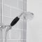 Douchekolom Klassiek Opbouw 2-Greeps 2-Weg Thermostatisch Douchekop 19cm Rond Handdouche Chroom en Zwart | Elizabeth