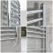Elektrische Handdoekradiator Gebogen Chroom 60 x 180cm Incl. Standaard Verwarmingselement | Kent