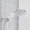 Douchekolom Klassiek 2-Weg Thermostatische Opbouw Douchekraan, Ronde Douchekop en Handdouche Chroom en Wit | Elizabeth