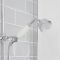 Douchekolom Klassiek Opbouw 2-Weg Thermostatisch met 19cm Ronde Douchekop en Handdouche Chroom en Wit | Elizabeth