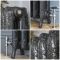 Gietijzeren Radiator Met Bloemmenmotief 2 Koloms Antiek Zilver H. 95cm x Kies De Breedte| Charlotte