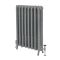 Gietijzeren Radiator 2 Koloms Antiek Zilver H. 51cm x Kies De Breedte| Charlotte