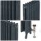 Gietijzeren Radiator 2 Kolommen 51cm Hoog - Hague Blue 30 van Farrow & Ball | Kies de Breedte | Charlotte