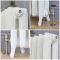 Gietijzeren Radiator Met Bloemenmotief 2 Koloms Porseleinwit H. 51cm x Kies De Breedte| Charlotte