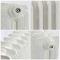 Gietijzeren Radiator Met Bloemenmotief 2 Koloms Porseleinwit H. 51cm x Kies De Breedte| Charlotte