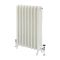 Gietijzeren Radiator Met Bloemenmotief 2 Koloms Porseleinwit H. 51cm x Kies De Breedte| Charlotte