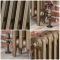 Gietijzeren Radiator 3-Koloms 76cm Hoog Gebrand Goud | Kies de Breedte | Mercury