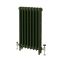Gietijzeren Radiator met 3 Kolommen - Duck Green W55 van Farrow & Ball | 76cm Hoog x Kies de Breedte | Mercury