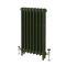 Gietijzeren Radiator met 3 Kolommen - Duck Green W55 van Farrow & Ball | 86cm Hoog  x  Kies de Breedte | Mercury