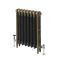 Gietijzeren Radiator 3 Kolommen 66cm Hoog Natuurlijk Messing | Kies de Breedte | Mercury