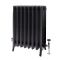 Gietijzeren Radiator 4-Koloms 66cm Hoog Antiek Grafiet | Kies de Breedte | Isabel