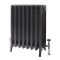 Gietijzeren Radiator 4-Koloms 76cm Hoog Antiek Zilver | Kies de Breedte | Isabel