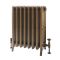 Gietijzeren Radiator 4-Koloms 76cm Hoog Gebrand Goud | Kies de Breedte | Isabel