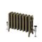 Gietijzeren Radiator 4 Kolommen 35,7cm Hoog Natuurlijk Messing | Kies de Breedte | Isabel
