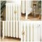 Gietijzeren Radiator 4-Koloms 66cm Hoog Porseleinwit | Kies de Breedte | Isabel