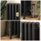 Gietijzeren Radiator 4-Koloms 76cm Hoog Leisteen Zwart | Kies de Breedte | Isabel
