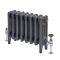 Gietijzeren Radiator 4-Koloms 56cm Hoog Antiek Grafiet | Kies de Breedte | Mercury