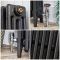 Gietijzeren Radiator 4-Koloms 76cm Hoog Antiek Grafiet | Kies de Breedte | Mercury