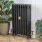 Gietijzeren Radiator 4-Koloms 76cm Hoog Antiek Grafiet | Kies de Breedte | Mercury