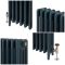 Gietijzeren Radiator 4 Kolommen 36cm Hoog - Hague Blue 30 van Farrow & Ball | Kies de Breedte | Mercury